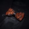 The Trenton Savant Plume Feather Bow Tie and Pin